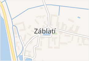 Záblatí v obci Záblatí - mapa části obce