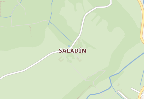 Saladín v obci Záblatí - mapa části obce