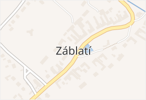 Záblatí v obci Záblatí - mapa části obce
