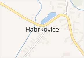 Habrkovice v obci Záboří nad Labem - mapa části obce
