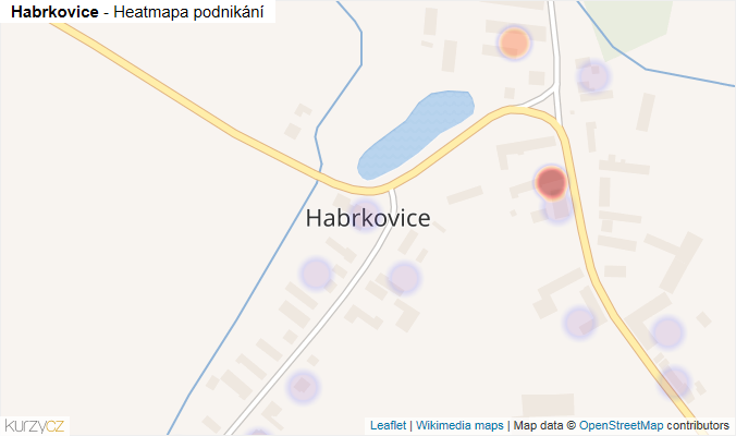 Mapa Habrkovice - Firmy v části obce.