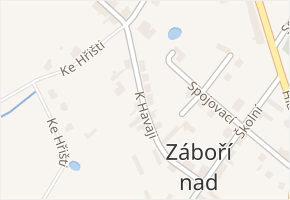 K Havaji v obci Záboří nad Labem - mapa ulice