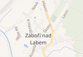 Spojovací v obci Záboří nad Labem - mapa ulice