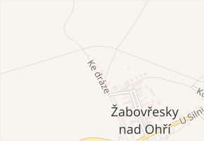 Ke dráze v obci Žabovřesky nad Ohří - mapa ulice
