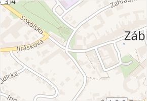 Komenského v obci Zábřeh - mapa ulice