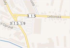 Leštinská v obci Zábřeh - mapa ulice