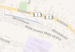Morávkova v obci Zábřeh - mapa ulice