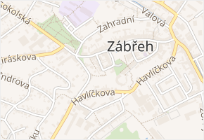 Radniční v obci Zábřeh - mapa ulice
