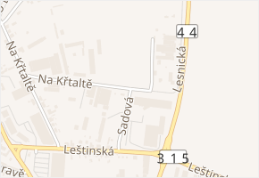 Sadová v obci Zábřeh - mapa ulice