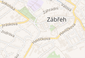 Ztracená v obci Zábřeh - mapa ulice