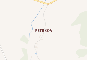 Petrkov v obci Zachotín - mapa části obce