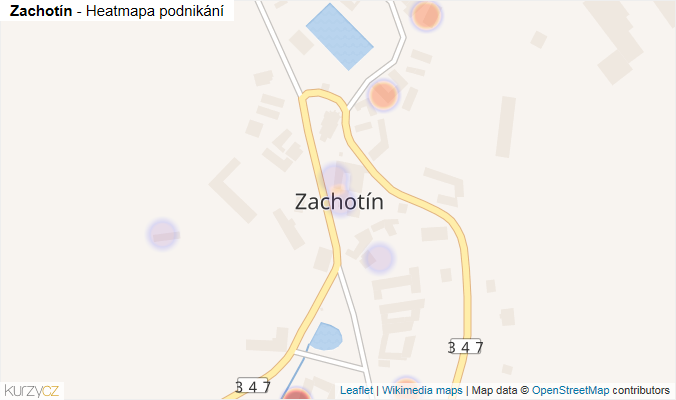 Mapa Zachotín - Firmy v části obce.