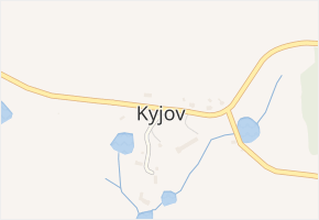 Kyjov v obci Zadní Chodov - mapa části obce