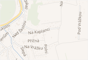 Na Kaplanci v obci Zadní Třebaň - mapa ulice