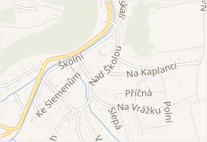 Nad Školou v obci Zadní Třebaň - mapa ulice