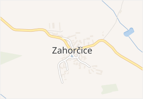 Zahorčice v obci Zahorčice - mapa části obce