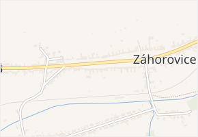 Bánovská v obci Záhorovice - mapa ulice