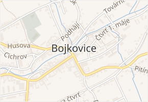 Kříb v obci Záhorovice - mapa ulice