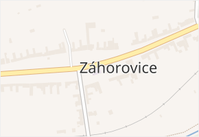 Záhorovice v obci Záhorovice - mapa části obce
