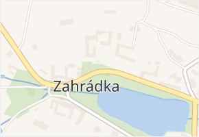 Zahrádka v obci Zahrádka - mapa části obce