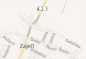 Sadařská v obci Zaječí - mapa ulice