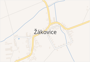 Žákovice v obci Žákovice - mapa části obce