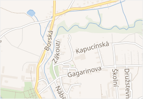 Kapucínská v obci Zákupy - mapa ulice
