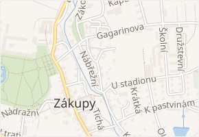 V lukách v obci Zákupy - mapa ulice