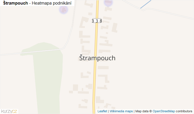 Mapa Štrampouch - Firmy v části obce.