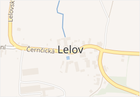 Lelov v obci Žalany - mapa části obce