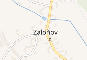 Zaloňov v obci Zaloňov - mapa části obce
