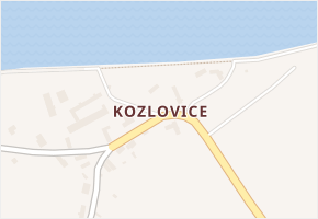 Kozlovice v obci Záluží - mapa části obce