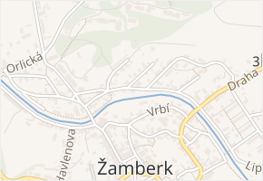 Husovo nábřeží v obci Žamberk - mapa ulice