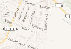 Kyjevská v obci Žamberk - mapa ulice