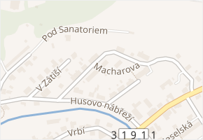 Macharova v obci Žamberk - mapa ulice