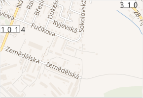 Na Výsluní v obci Žamberk - mapa ulice