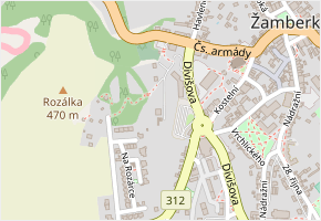 Nad Muzeem v obci Žamberk - mapa ulice