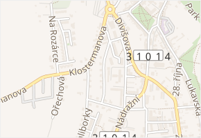 Nad Poliklinikou v obci Žamberk - mapa ulice