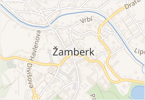 Pod Černým lesem v obci Žamberk - mapa ulice