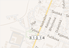 SNP v obci Žamberk - mapa ulice