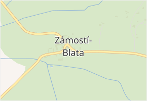 Zámostí v obci Zámostí-Blata - mapa části obce