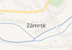 Zámrsk v obci Zámrsk - mapa části obce