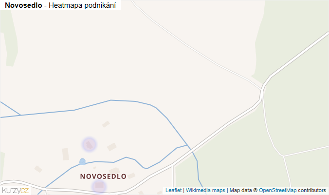 Mapa Novosedlo - Firmy v části obce.