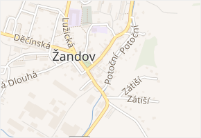 Studniční v obci Žandov - mapa ulice