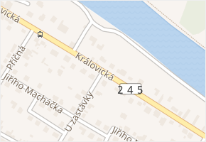 Královická v obci Zápy - mapa ulice