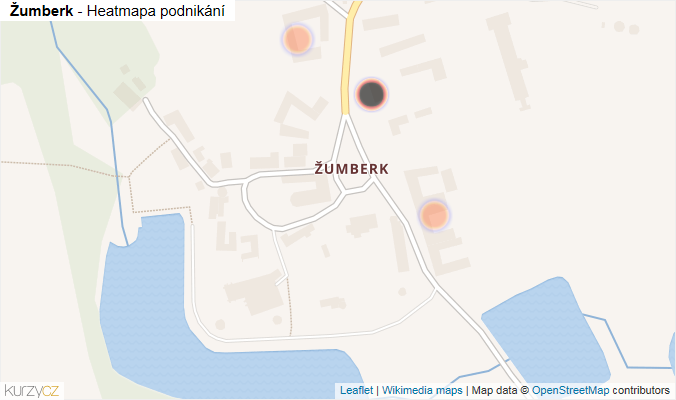 Mapa Žumberk - Firmy v části obce.
