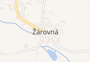 Žárovná v obci Žárovná - mapa části obce