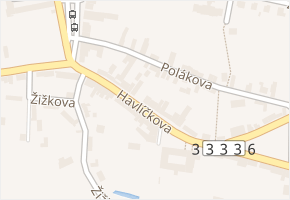Havlíčkova v obci Zásmuky - mapa ulice