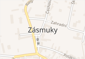 Zásmuky v obci Zásmuky - mapa části obce