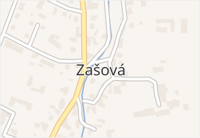 Zašová v obci Zašová - mapa části obce